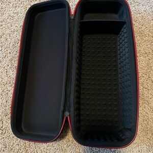 Red and Black Hard Shell Dyson Hairdryer and accessories Travel Case